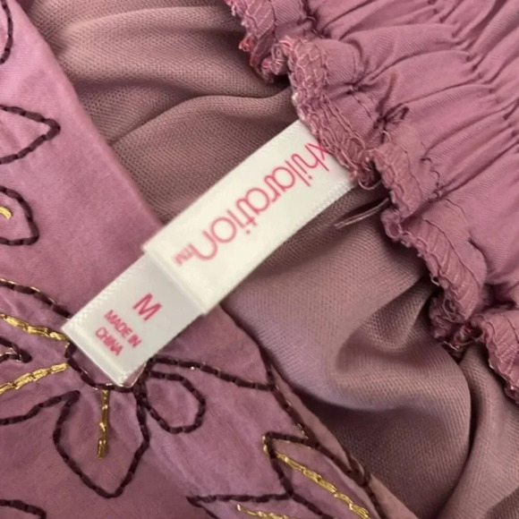 Xhilaration Women's Purple Floral Backless Dress Size Medium - Picture 4 of 4